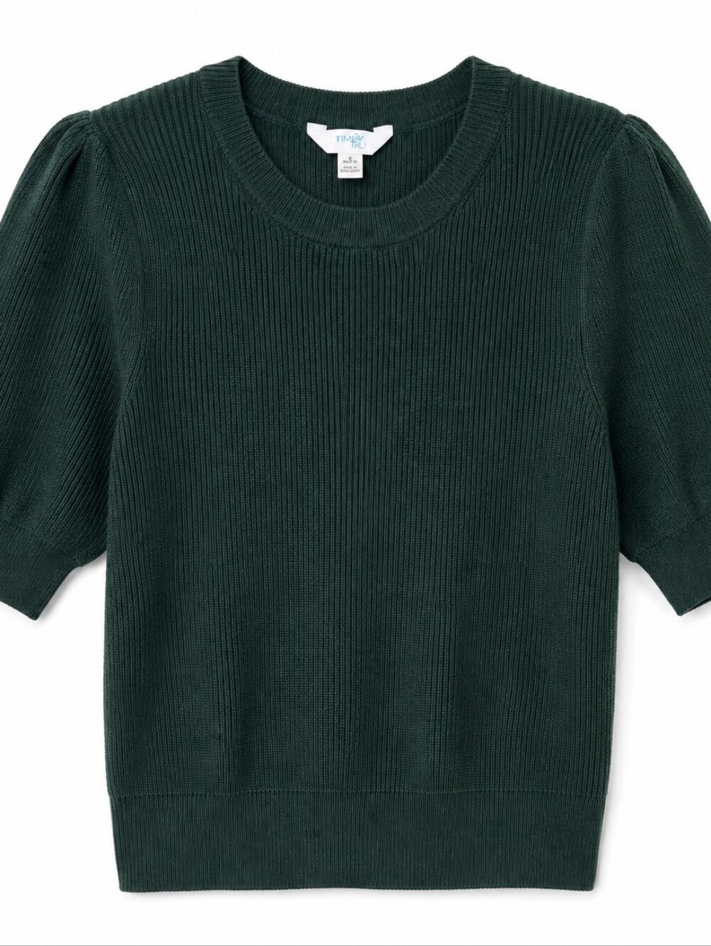 Women's Green Sweater Short Sleeve  2X Fall Holidays Xmas